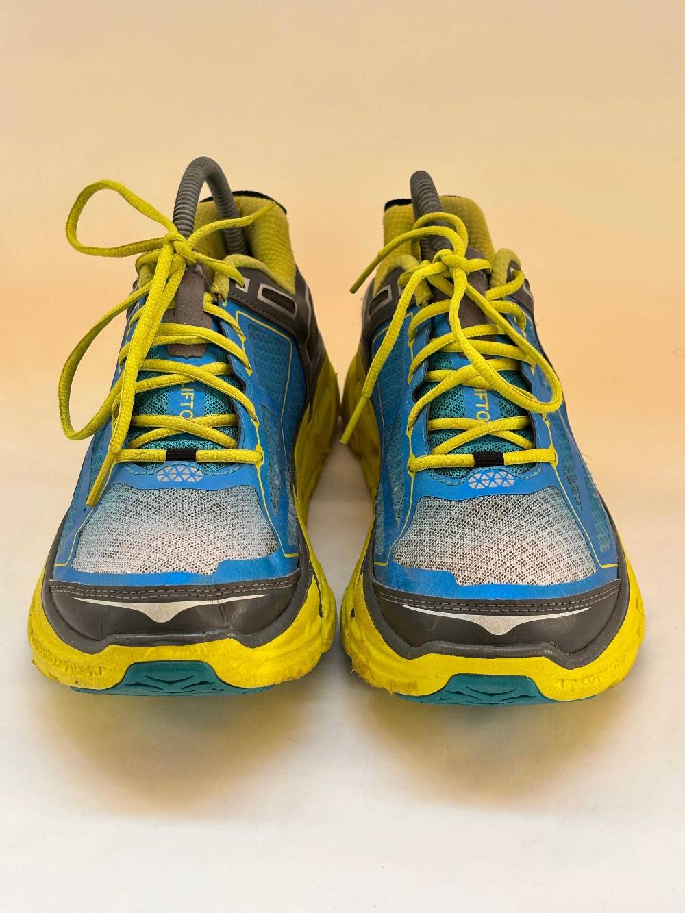 Hoka One One Clifton 1 Men's Running Shoes Blue Yellow