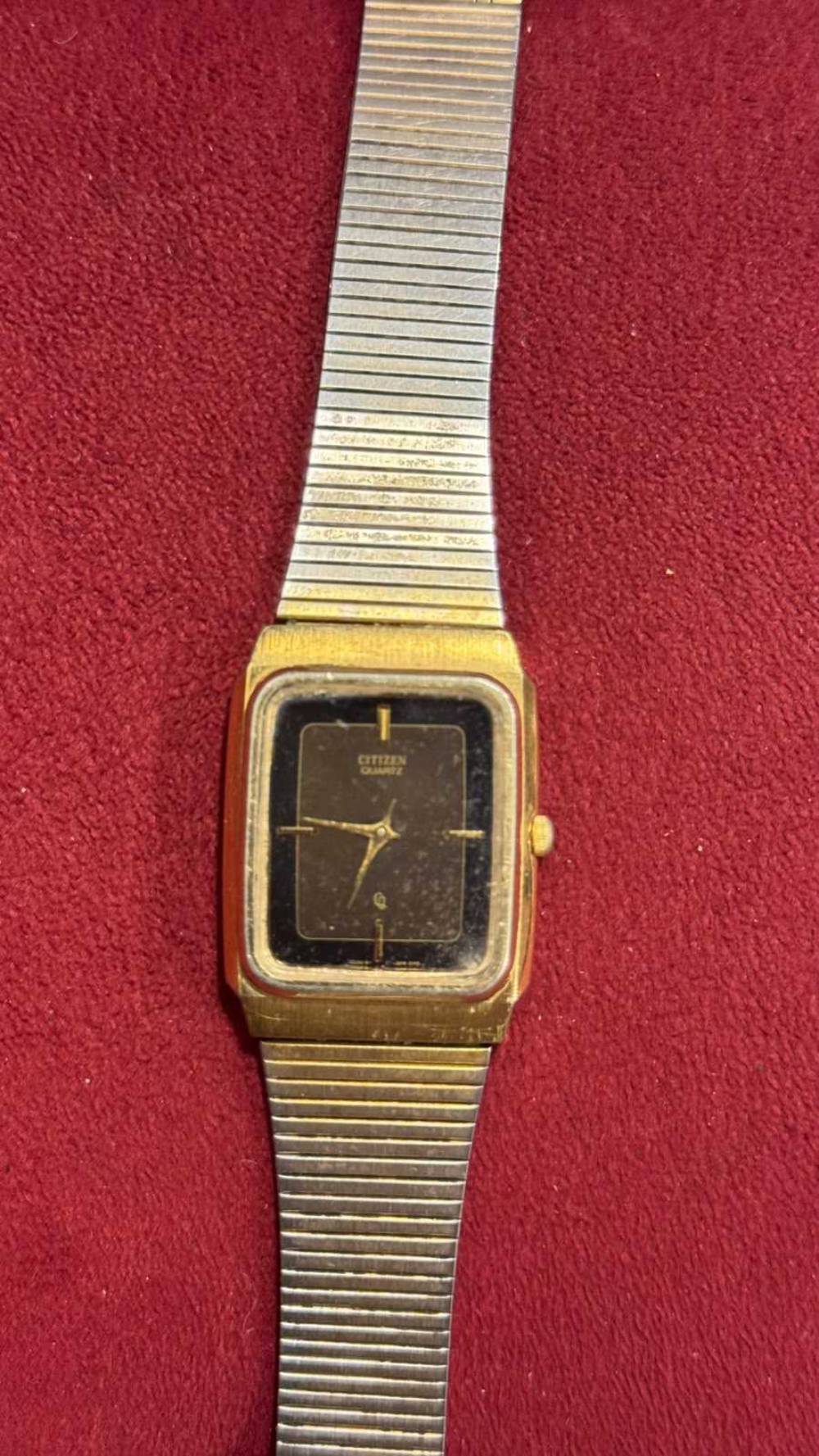 Citizen Quartz Gold Tone Square Men's Watch