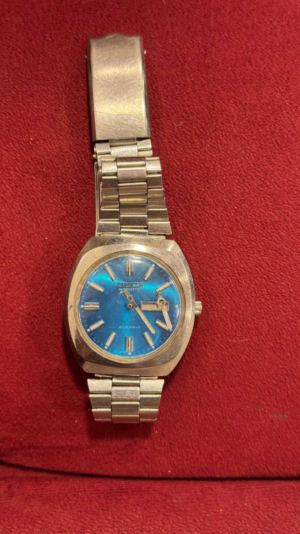 Citizen Vintage Automatic 21 Jewels Blue Dial