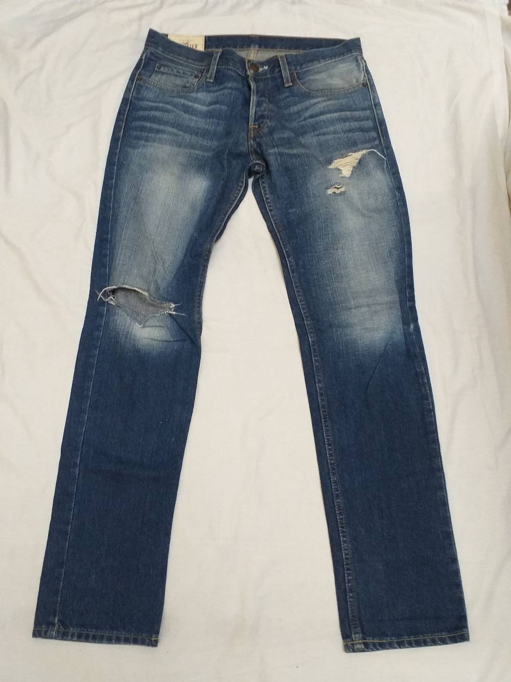 Men's Distressed Slim Straight Fit Jeans