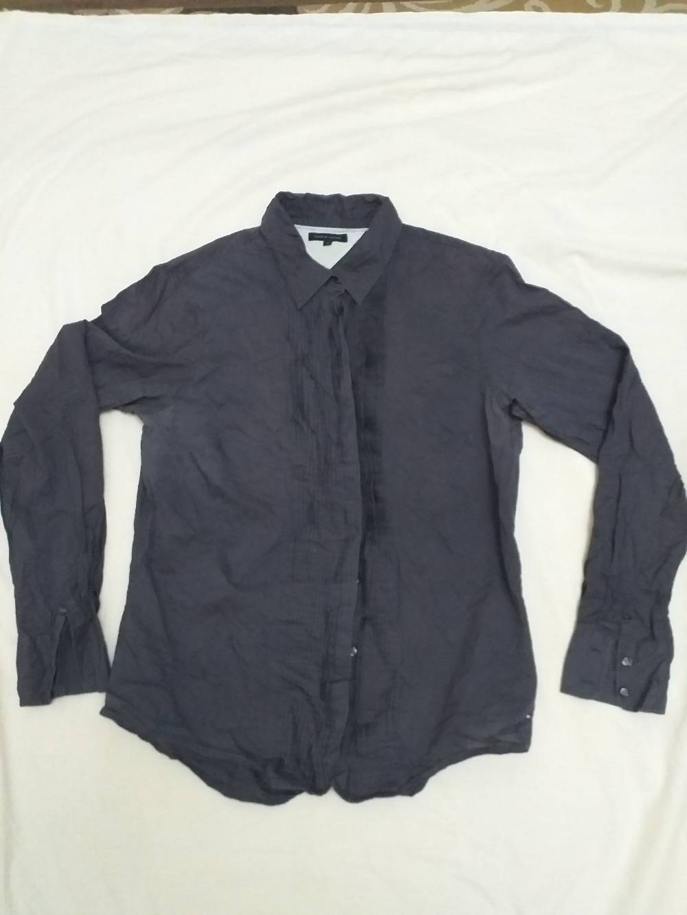 Tommy Hilfiger Women's Pleated Long Sleeve Shirt