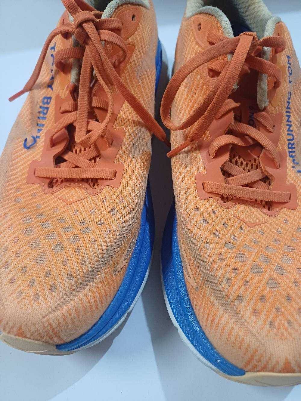Hoka One One Clifton 9 Men's Running Shoes Papaya Cerulean